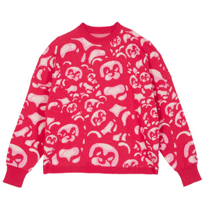 Gummy Bear Camouflage Knit Sweater - Strawberry